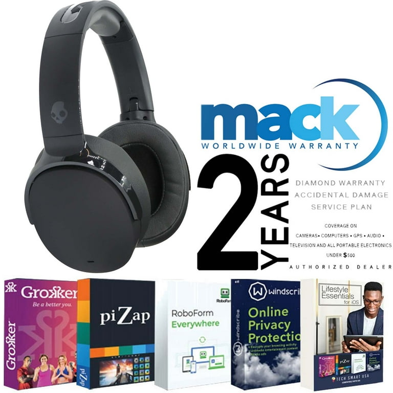 Skullcandy Hesh ANC Noise Canceling over Ear Wireless Headphones True Black All Inclusive Kit