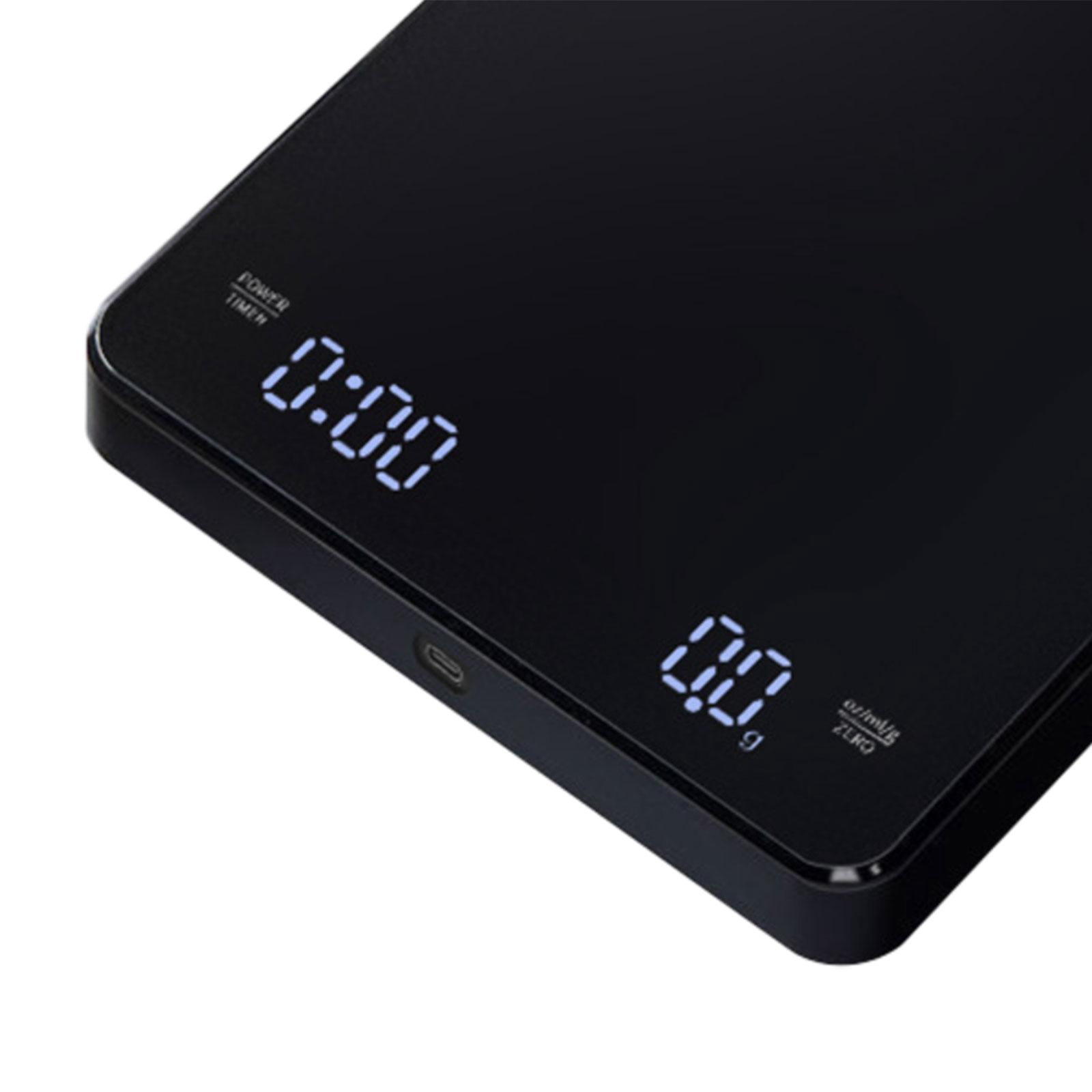 Esquirla Coffee Scale with Timer Espresso Scale LED Display Highly Accurate Electronic Weighing Scale Small Food Scale for Home Coffee
