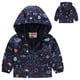 thumbnail image 3 of Gibobby Chaqueta de invierno para niñosChaquetas informales para niños pequeños y niñas con estampado de dibujos animados, abrigos con capucha y cremalle(Negro, 2-3 Años), 3 of 4