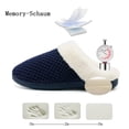thumbnail image 3 of Zapatillas de invierno para mujer, cálidas y cómodas, de felpa, para interior y hogar, antideslizantes, acogedoras, anchas y ligeras, 3 of 5