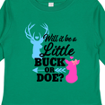 thumbnail image 4 of Inktastic Gender Reveal Will it be a Little Buck or Doe? Girls Long Sleeve Toddler T-Shirt, 4 of 5