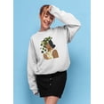 thumbnail image 2 of Botany Portrait Ii. Sweatshirt Women -Victoria Borges Designs, Female Small, 2 of 4