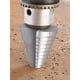 thumbnail image 4 of Broca escalonada, broca avellanadora escalonada (5 mm-35 mm) con revestimiento de titanio (punzón central automático y broca de torsión incluidas) para acero, madera, plástico, latón, aluminio, PVC Zhivalor WMJ-0433, 4 of 8