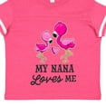 thumbnail image 4 of Inktastic My Nana Loves Me with Two Flamingos Boys or Girls Toddler T-Shirt, 4 of 5