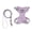 Purple, variant on Vibrant Life Polyester Floral Comfort Cat Harness and Leash Set, Purple, One Size