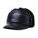 thumbnail image 1 of Qarigey Gorros de invierno de cuero de mediana edad forro polar cálido orejeras sombrero estilo Vintage sombrero térmico caminar al aire libre Sombreros Negro 2XL{59-60} Qarigey  AP013136-12, 1 of 6