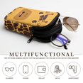 thumbnail image 5 of SEANATIVE Double Eyeglass Case Zipper Glasses Case Sunglasses Pouch for 2 Pairs of Eyeglasses Sunglasses, Multifunctional Eyewear Organizer Portable Eyewear Accessories, Cute Giraffe Print, 5 of 7