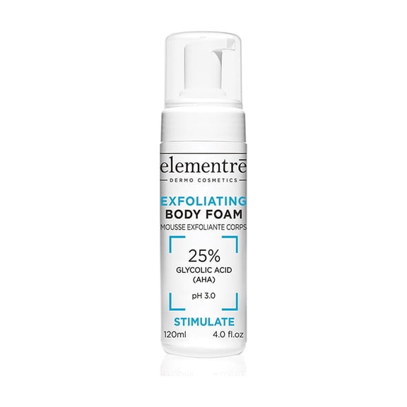 Elementre 25% Glycolic Acid Exfoliating Body Foam