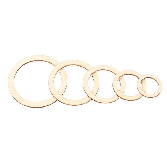 Flat Round Wood Pendants,205Pcs Unfinished Wood Rings Flat Wood Rings Flat Round Wood Rings Built for Professionals