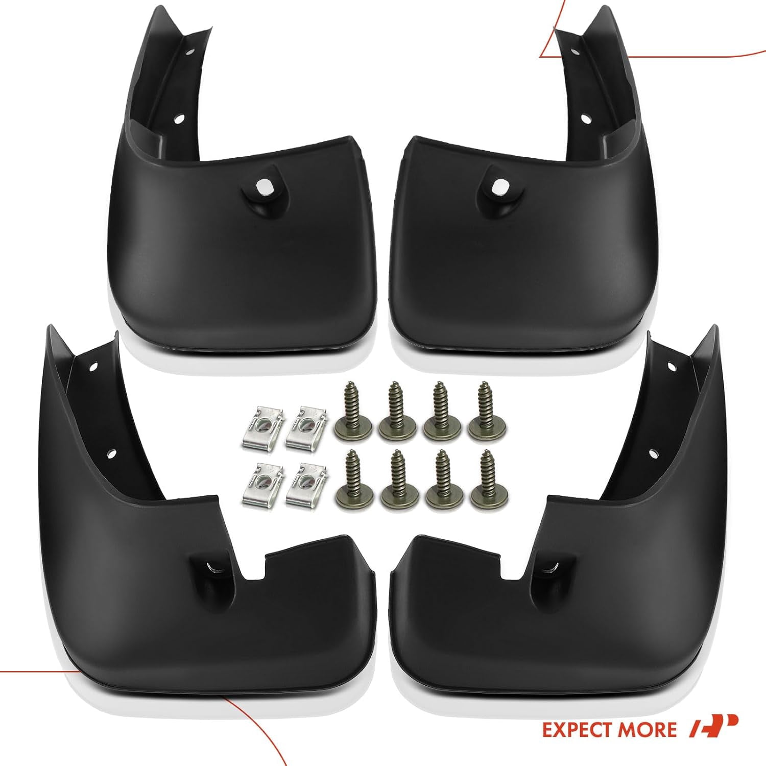 A-Premium Mud Flaps Splash Guards Replacement for Toyota Highlander 2001-2007 4-PC Set