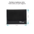 thumbnail image 3 of Cartera para hombre SQbags John Black con gran espacio de almacenamiento, 3 of 5
