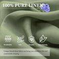 thumbnail image 2 of Simple&Opulence French Linen Flat Sheet,100% Natural Flax Bedding Sheet with Stone Washed King Size(108''x102'') Ultra Soft Breathable-1 Piece Flat Top Sheet Only Basic Style, Sage Green, 2 of 8