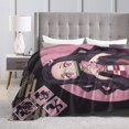 thumbnail image 4 of Kamado Nezuko Bed Blanket Air Conditioner Quilt Ultra Soft Flannel Blanket All Season Fuzzy Blanket Reversible Fluffy Plush Blanket 60"X50", 4 of 8