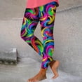 thumbnail image 2 of lcziwo Sales for Today on Walmart, Leggings for Women Tummy Control, 2025 Carnival Fancy Mask Printed High Waisted Yoga Pants Mardi Gras Full Length Tight Running Leggings Multicolor XXL, 2 of 4