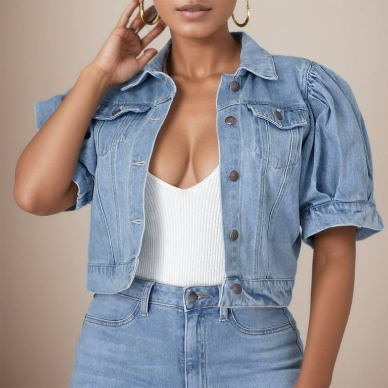 Bubble jean jacket clearance