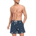 thumbnail image 3 of FORMRS Mens Swim Trunks Mesh Liner Quick Dry Casual Beach Board Shorts with Pockets, Sizes S-2XL, Christmas Whimsy, 3 of 9