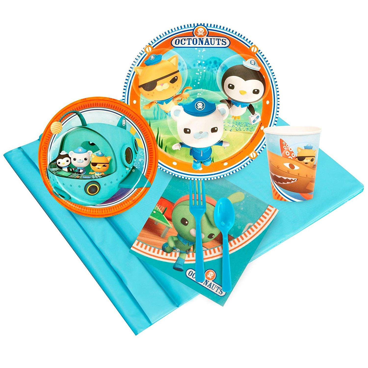 24pcs Octonauts Children Birthday Party Paper Plate Cup Tableware Decorations