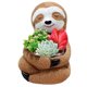 thumbnail image 4 of Sloth Flower Pot, Decretación Sloth Suculento macetas Resina para oficina para escritorio, 4 of 8