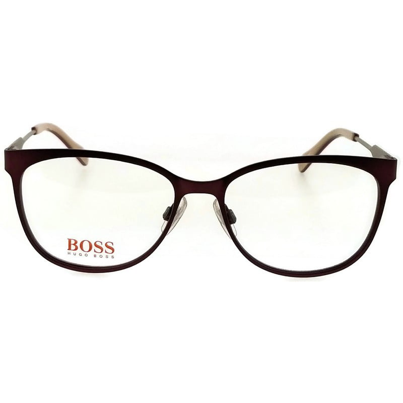 Eyeglasses Hugo Boss Orange Bo 233 0LH8 00 Burgundy Matte Palladium/Clear Lens