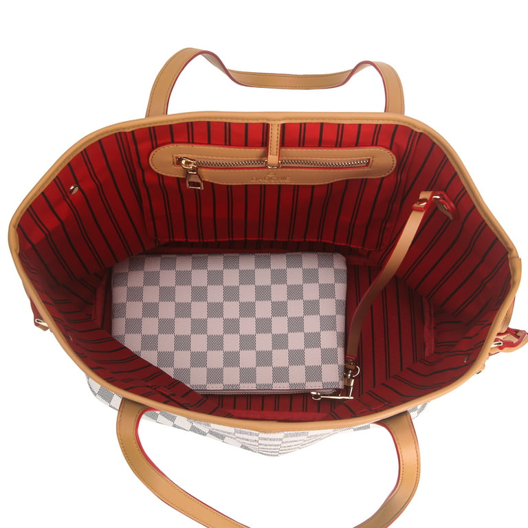 Louis Vuitton Handbag Red Inside