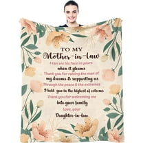 Mother in Law Gifts from Daughter in Law - Mother in Law Gift Blanket 60"X50" - Gifts for Mother in Law - Mother in Law Birthday Gifts - Mother in Law Wedding Gifts, Future Mother in Law Gift