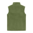 thumbnail image 4 of VNKIDY Women Outerwear Vests Plush Solid Color Full Zipper Stand Collar Reversibler Vest Sleeveless Warm Outerwear For Cold Weather Relaxed Fit Outerwear, 4 of 4