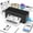 Type4-Black, variant on Portable Label Maker Printer for Home and Office - Baokaler Thermal Bluetooth Device, Inkless Sticker Printing, Customizable Text or Designs, iOS and Android Support
