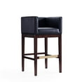 thumbnail image 6 of Manhattan Comfort Kingsley 30" Faux Leather Barstool in Black (Set of 3), 6 of 6