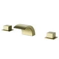 thumbnail image 1 of Deck Mounted Three Hole Bathroom Sink Faucet, Dual Knob Handle Basin Faucet, 1 of 5