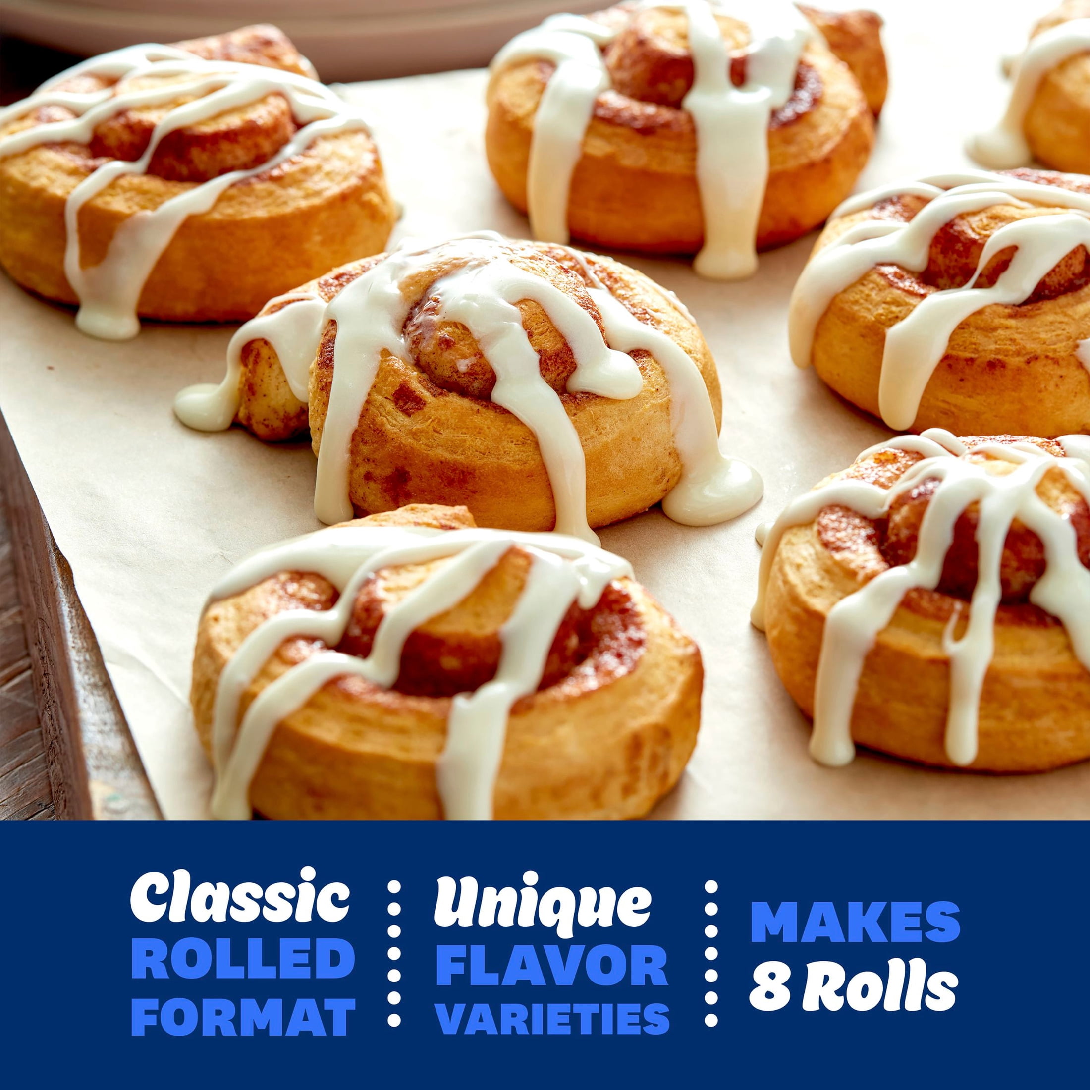 Pillsbury Flaky Grands! Cinnamon Rolls with Cinnabon Cinnamon and Original Icing, 5 Rolls