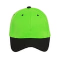 thumbnail image 2 of Casquette de Baseball Ajustable Bicolore, Noir Lime, 2 of 2