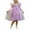 Purple-01, variant on Ugoldhm Summer Girls' Mesh A-Line Dress - Embroidered Flutter Sleeve Solid Color, Casual & Elegant, 6M-5T
