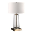 thumbnail image 1 of Henn&Hart 15" Ensemencé Verre/laiton Métal/verre/tissu Lampe de Table, 1 of 8