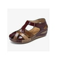 thumbnail image 4 of SIMANLAN Womens Closed Toe Wedge Sandals Summer Comfty Casual Walking Shoes Size 4.5-11.5, 4 of 4