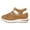 Brown, variant on Women's Wedges Sandals Breathable Comfortable Platform Closed Toe Non Slip Sneakers Casual Hollow Out Sandals
