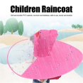 thumbnail image 1 of Chubasquero plegable para niños, impermeable, resistente al viento, reutilizable, con capucha, para exteriores, para niños y niñas [rosa], 1 of 5