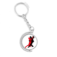thumbnail image 1 of dancer social dancing duet dance rotatable keyholder disc accessories chain clip, 1 of 3