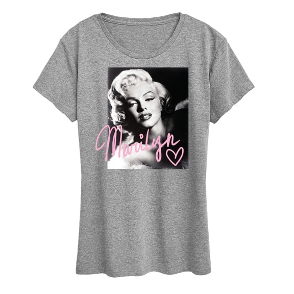 Marilyn Monroe - Signature Photo Short Sleeve Graphic T-Shirt