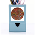 thumbnail image 1 of Dibujo abstracto, rojo de peces Tarjeta de clip de pluma del gestor de suministros de oficina, 1 of 3