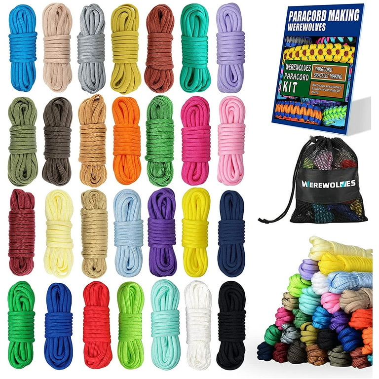 Zesty 550lb Survival Paracord Random Combo Crafting Kit by West Coast  Paracord - 10 Colors of 500lb Cord & 10 FREE buckles - Type III Paracord -  Make 10 Paracord bracelets-Great Gift 