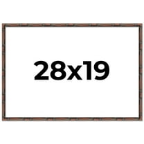28x19 Frame Brown Bamboo with Dark Coffee/Walnut Finish | Solid Wood Picture Frame Width 0.75