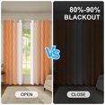 thumbnail image 3 of Ombre Orange Wave Print Blackout Curtains,2 Panels Set,52x84 Inch,Grommet Top,Thermal Insulated Window Drapes For Bedroom, 3 of 8