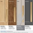 thumbnail image 3 of Amerock Ladera 10-1/16 inch (256mm) Center-to-Center Rectangle Champagne Bronze Cabinet Pull Backplate, 3 of 6