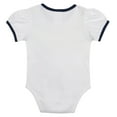 thumbnail image 3 of Newborn White/Navy Cleveland Guardians Sweet Catcher 3-Piece Bodysuit, Headband and Skirt Set, 3 of 5