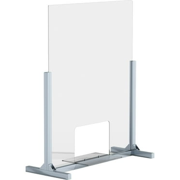 Lorell, LLR55671, Removable Shelf Glass Protective Screen, 1 Each, Clear