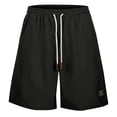 thumbnail image 3 of CONZONE Mens Casual Corduroy Shorts Elastic Waist Summer Shorts for Men Solid Color Ribbed Lightweight Loose Fit Vacation Beach Shorts With Pockets, 3 of 8