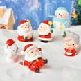 thumbnail image 3 of Cheers.US 7Pcs Christmas Miniatures Snowman Fairy Garden Ornaments Resin Crafts DIY Snow Globe Figurines Landscape Decorations Dollhouse Decor, 3 of 7
