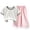 a5-Pink, variant on KPOPLK Baby Girl Summer Clothes Toddler Infant Outfit Short Sleeve Letter T Shirt Tops and Stretch Shorts Clothing Set Size 9-10 Years,Black