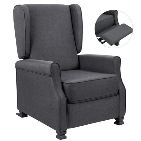 Walnew Recliner Chair Single Living Room Furniture Medieval Fabric Sofa Seat Home Theater Seating Reclining Chair with (Best Theater Seating Chairs)