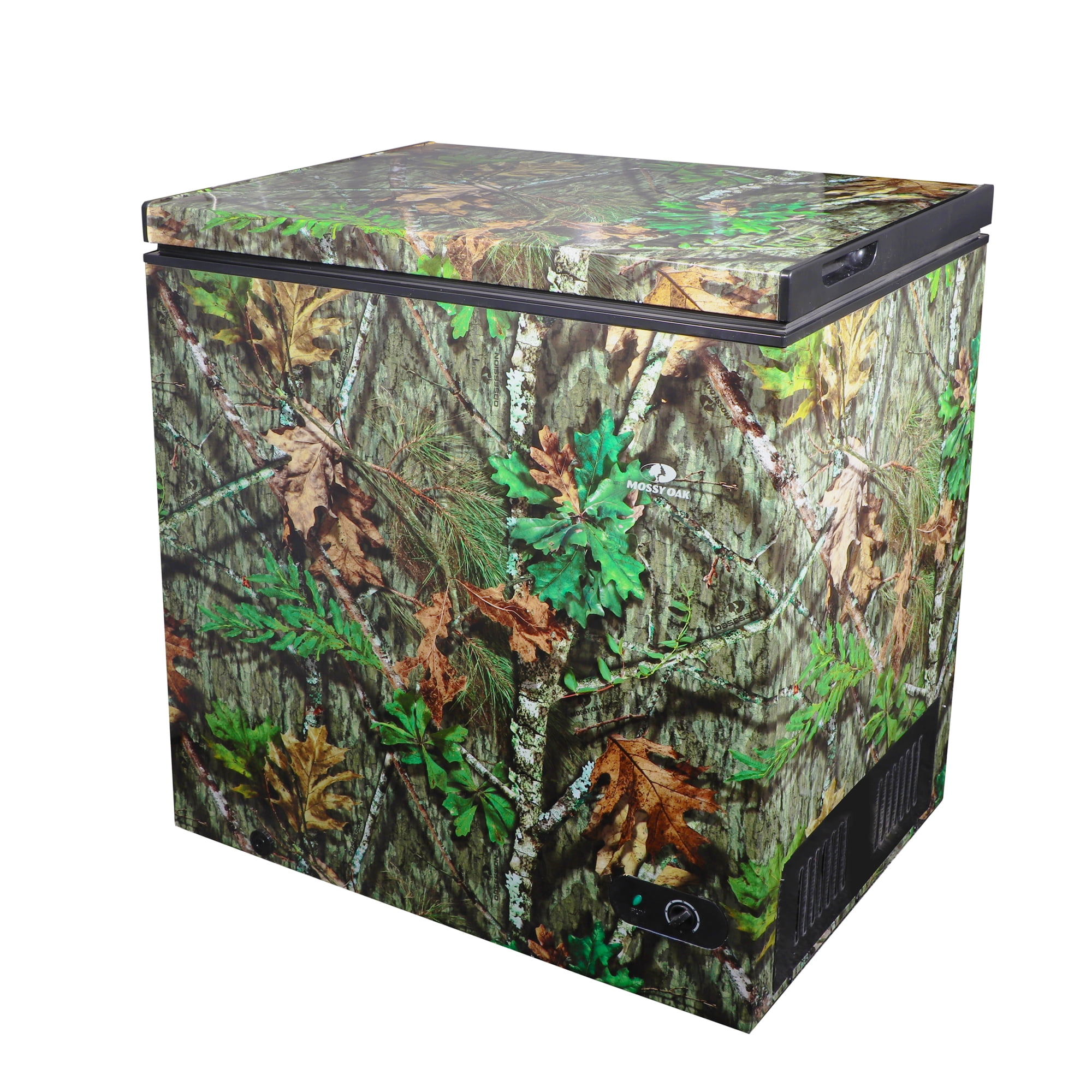 Mossy Oak 7 Cu Ft Chest Freezer, Camouflage – Manual Defrost Freezer for Garage, Hunting, Game Meat Storage, Outdoor Storage